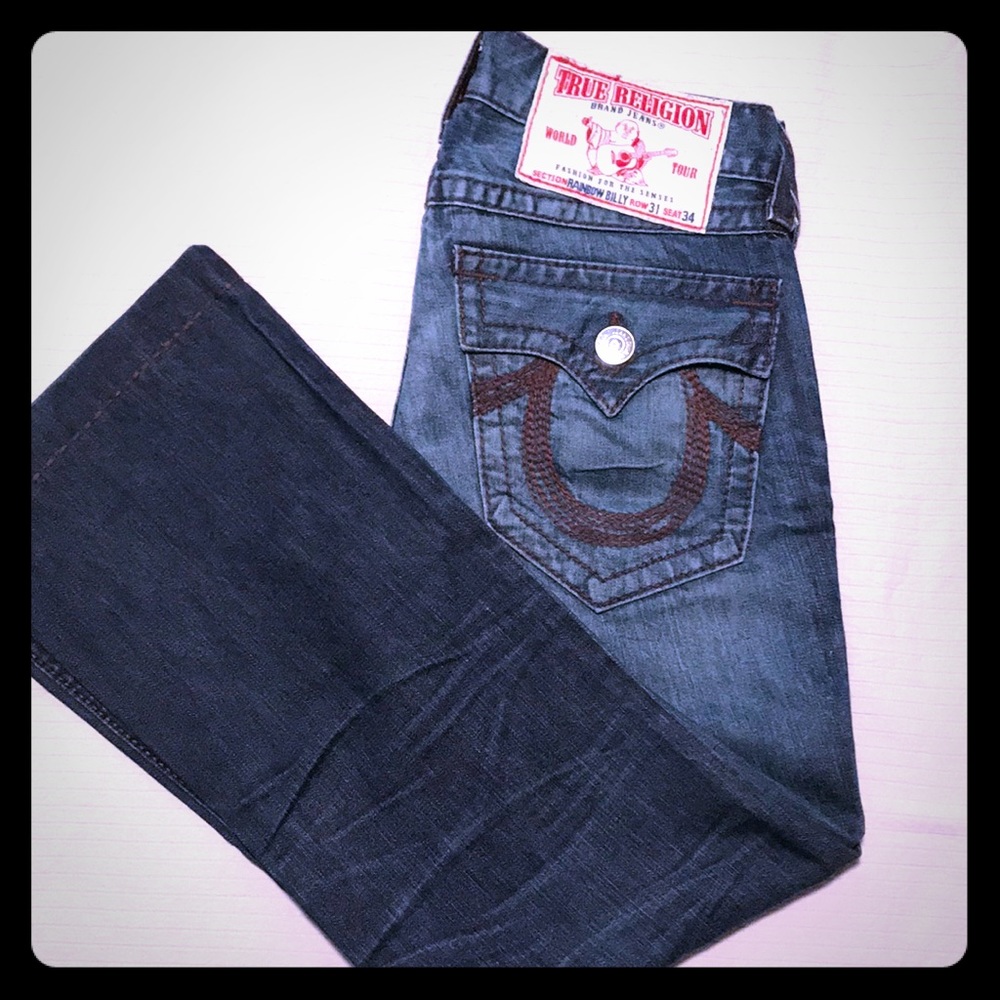 True Religion Rainbow Billy jeans (hemmed)